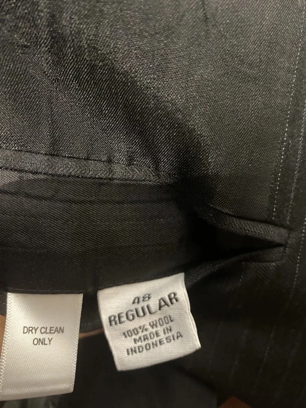 Joseph & Feiss Black Pinstripe Two-Piece Suit